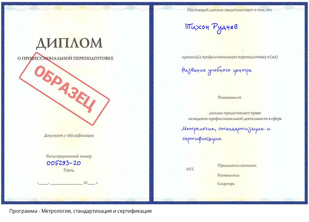 Метрология, стандартизация и сертификация Донецк